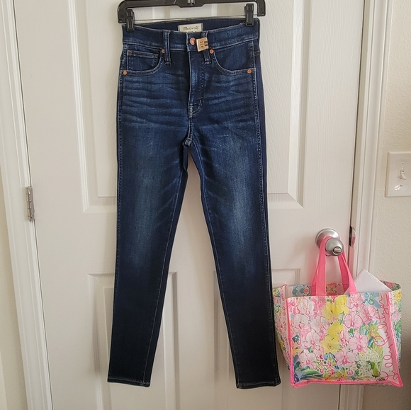 Like NEW Madewell 10" high-rise skinny jeans, 24 - Picture 5 of 11